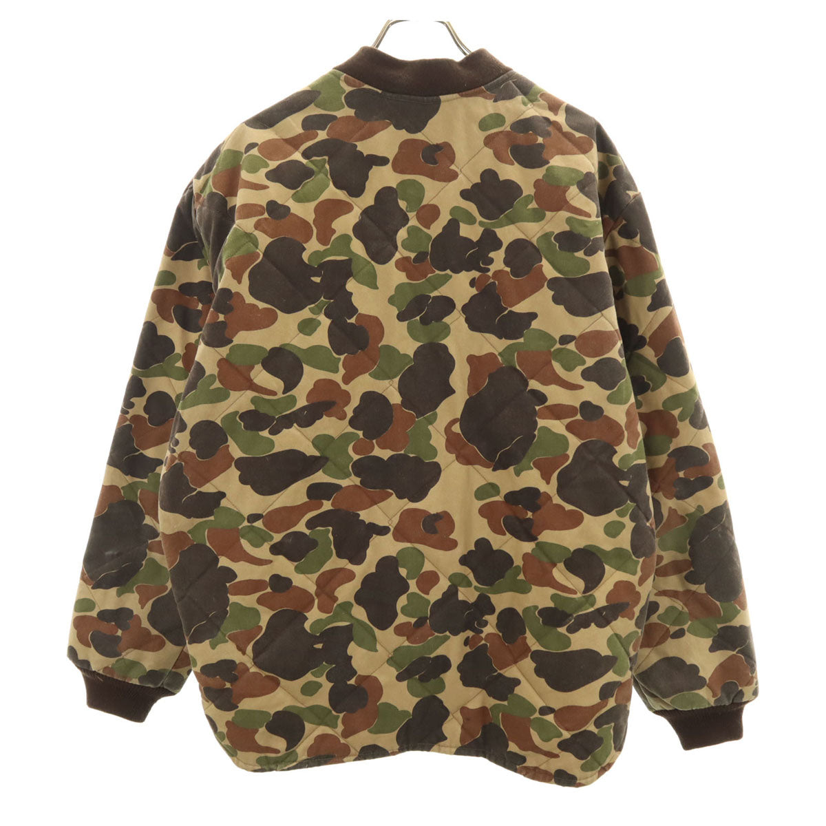 GOLDEN RETRIEVER 80s 90s オールド カモフラ柄 ミリタリー キルティングジャケット カーキ 迷彩 メンズ