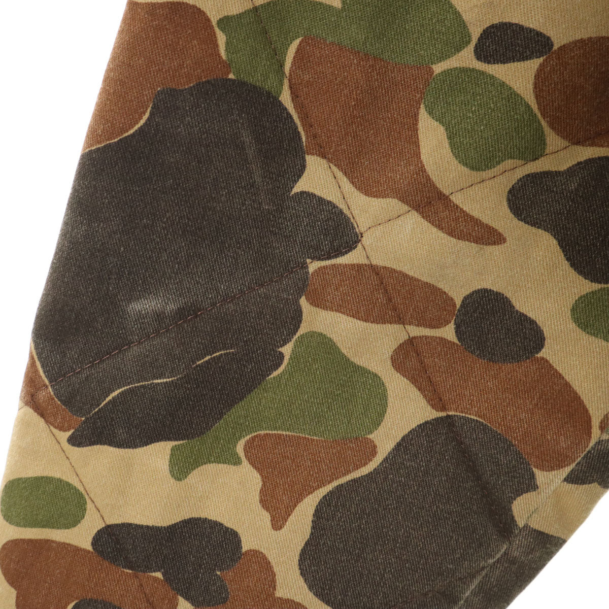 GOLDEN RETRIEVER 80s 90s オールド カモフラ柄 ミリタリー キルティングジャケット カーキ 迷彩 メンズ