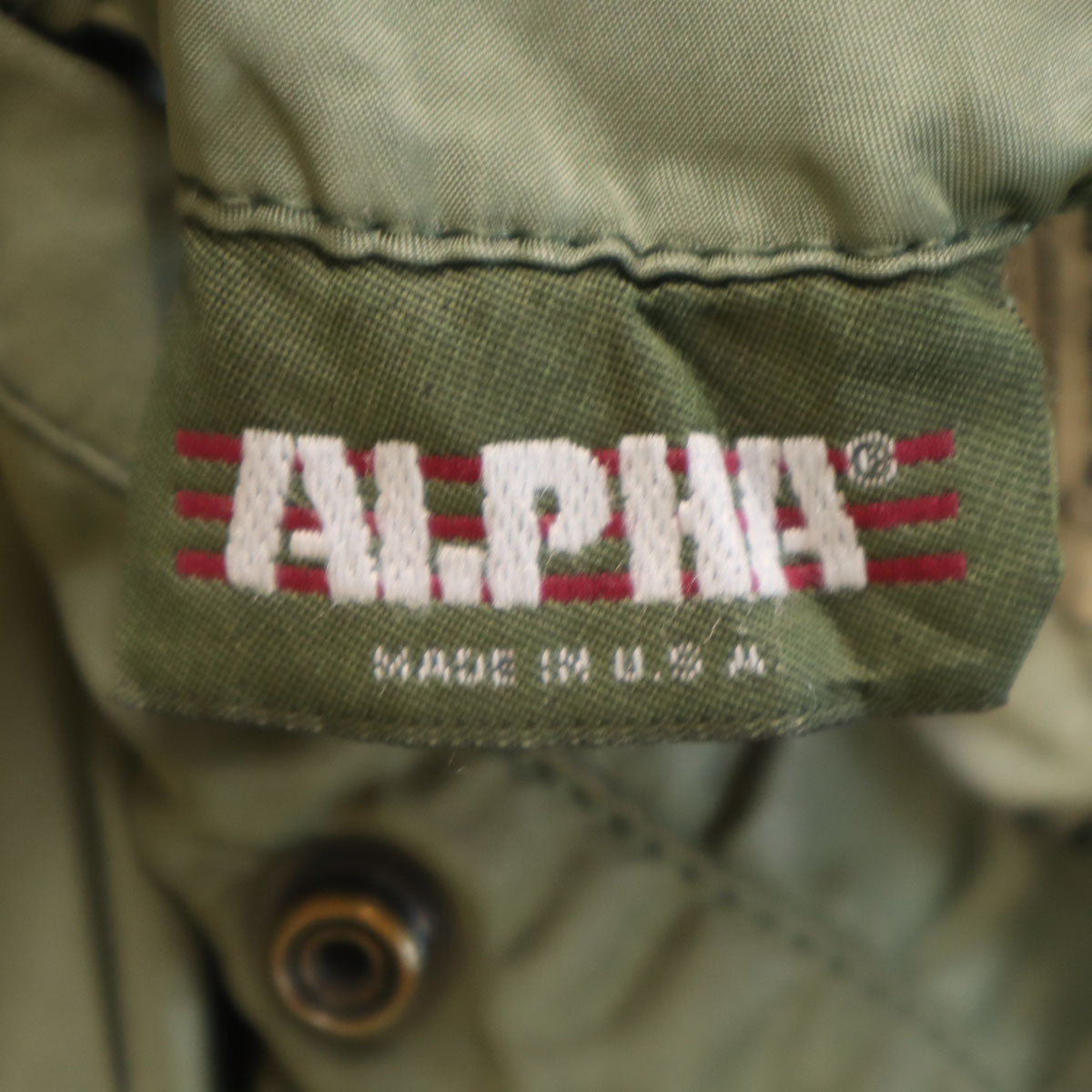 ALPHA アルファ 90s USA製 MA-1 オールド フライトジャケット XL カーキ メンズ