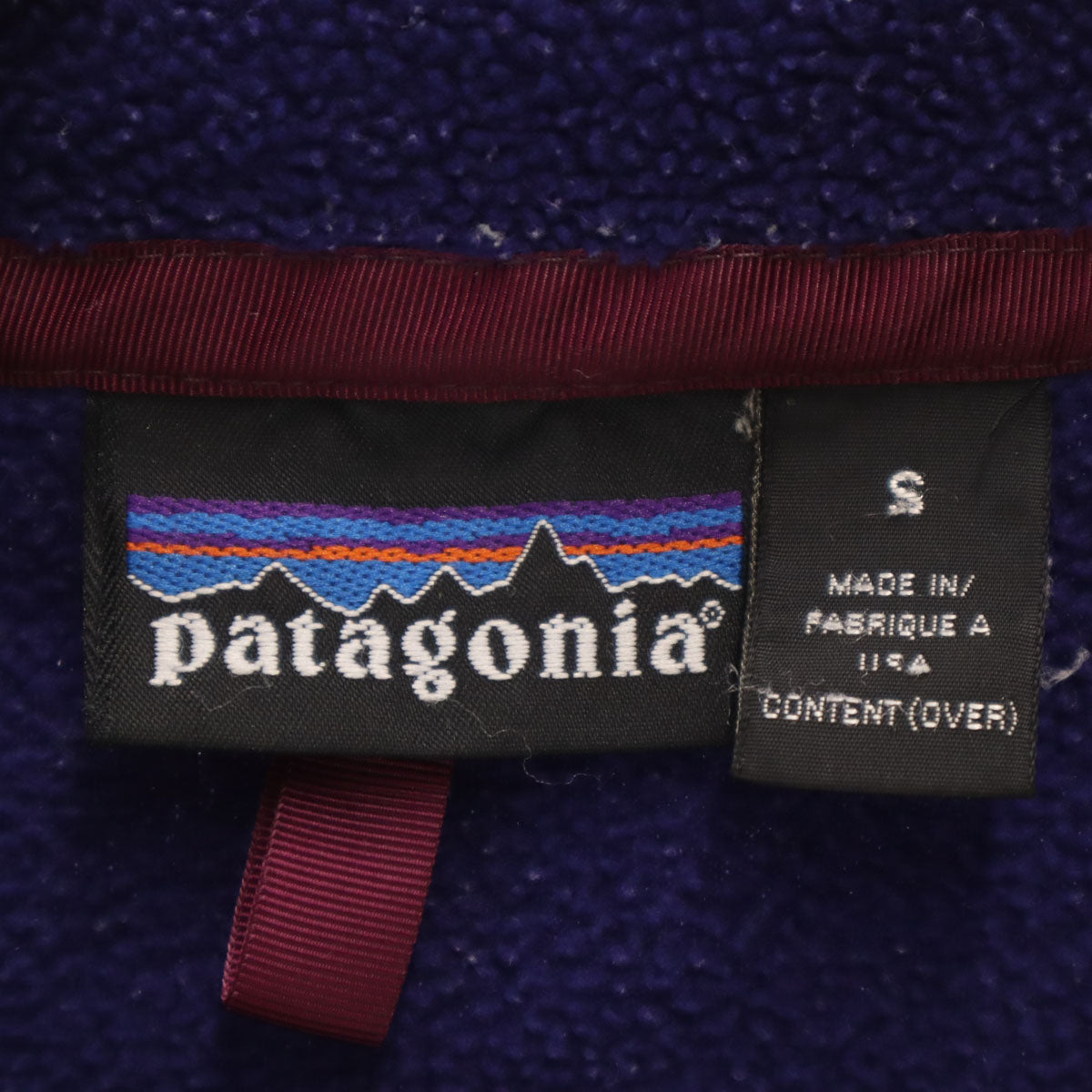 patagonia パタゴニア オールド フリースジャケット S パープル プルオーバー アウトドア メンズ