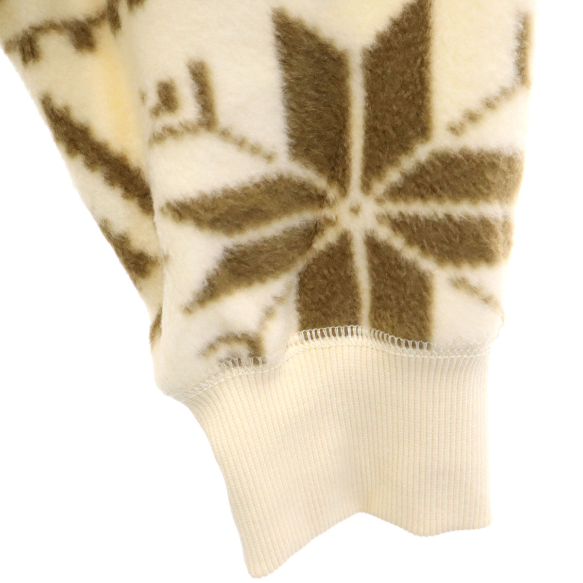 POLO RALPH LAUREN ポロラルフローレン ノルディック柄 長袖 ハーフジップ フリース トレーナー M アイボリー トップス プルオーバー レディース