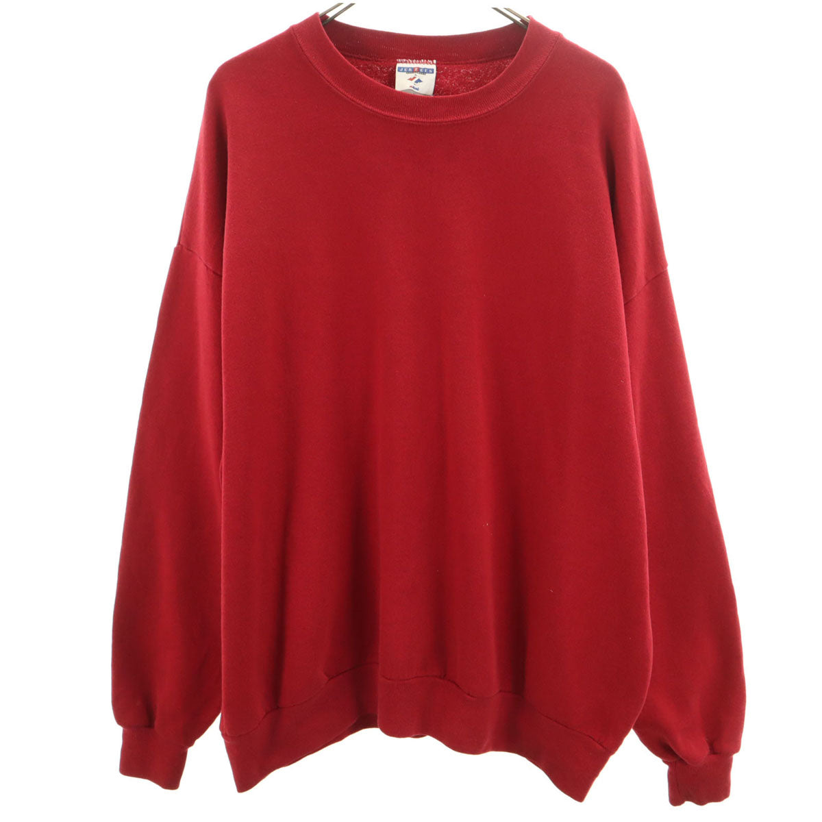 JERZEES ジャージーズ 90s USA製 オールド 長袖 トレーナー 2X レッド系 スウェット ビッグサイズ メンズ