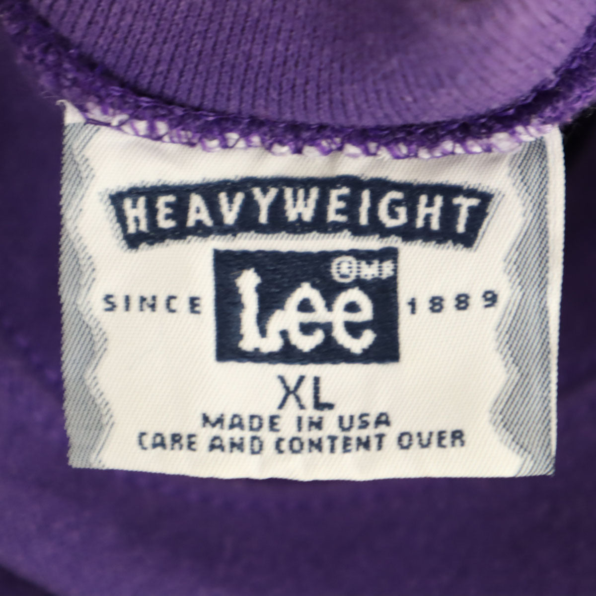 Lee リー 90s USA製 オールド 長袖 トレーナー XL パープル スウェット ビッグサイズ メンズ
