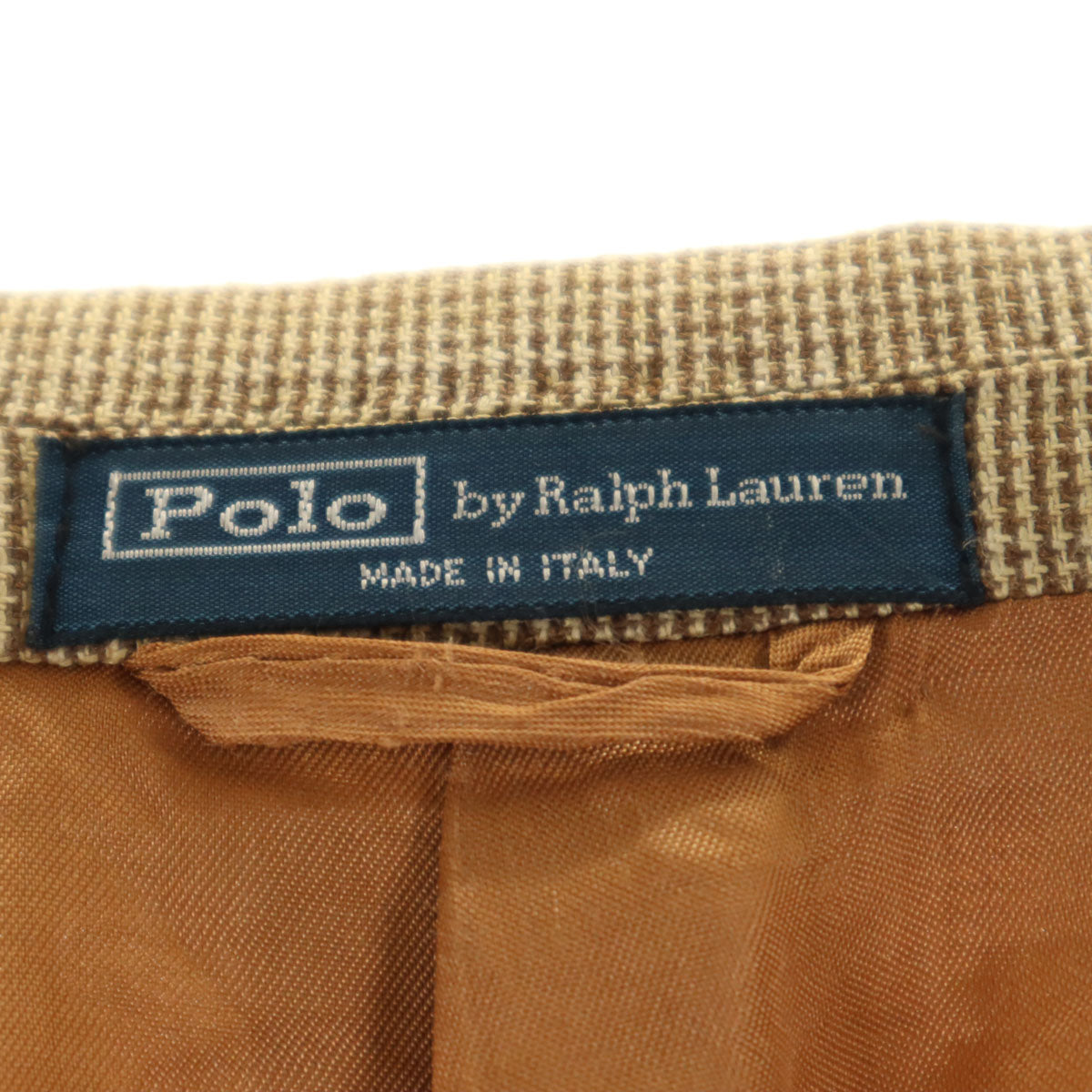 Polo by Ralph Lauren ポロバイラルフローレン シルクリネンブレンド イタリア製 テーラードジャケット 36 ベージュ系 メンズ