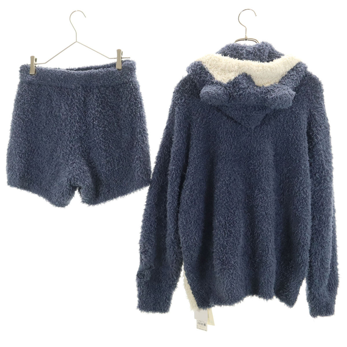 未使用 gelato pique ジェラートピケ Pok_mon Sleep ポケモンスリープ コラボ 長袖 カビゴン ルームウェア 上下 セットアップ F ネイビー レディース