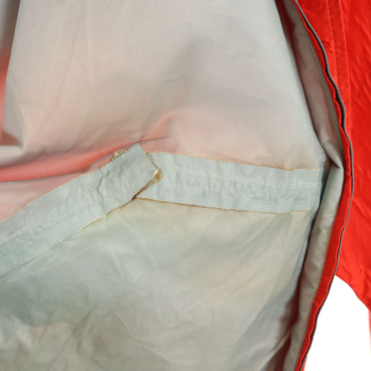 mont-bell モンベル ゴアテックス ジャケット 上下 セットアップ XL 朱色 収納袋付き アウトドア メンズ