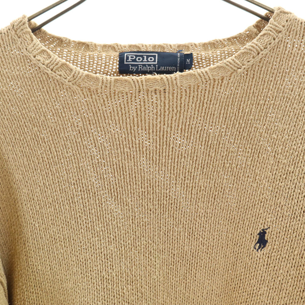 Polo by Ralph Lauren ポロバイラルフローレン 長袖 ニット M ベージュ セーター メンズ