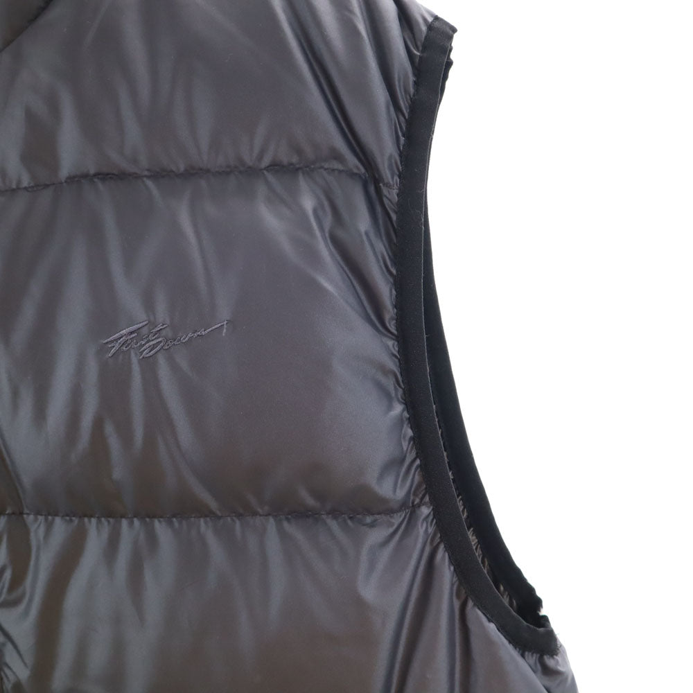 FIRSTDOWN ファーストダウン リバーシブル ダウンベスト L チャコールグレー メンズ