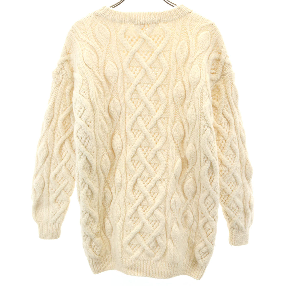 Brooks Brothers ブルックスブラザーズ 長袖 アラン編み セーター S 生成り ニット メンズ