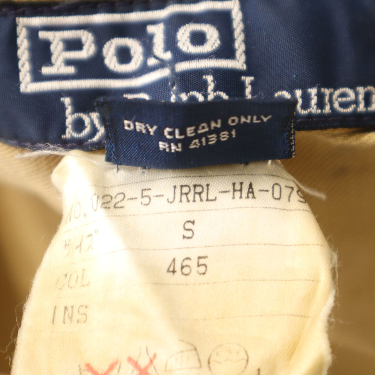 Polo by Ralph Lauren ポロバイラルフローレン USA製 リバーシブル ジャケット S ベージュ メンズ