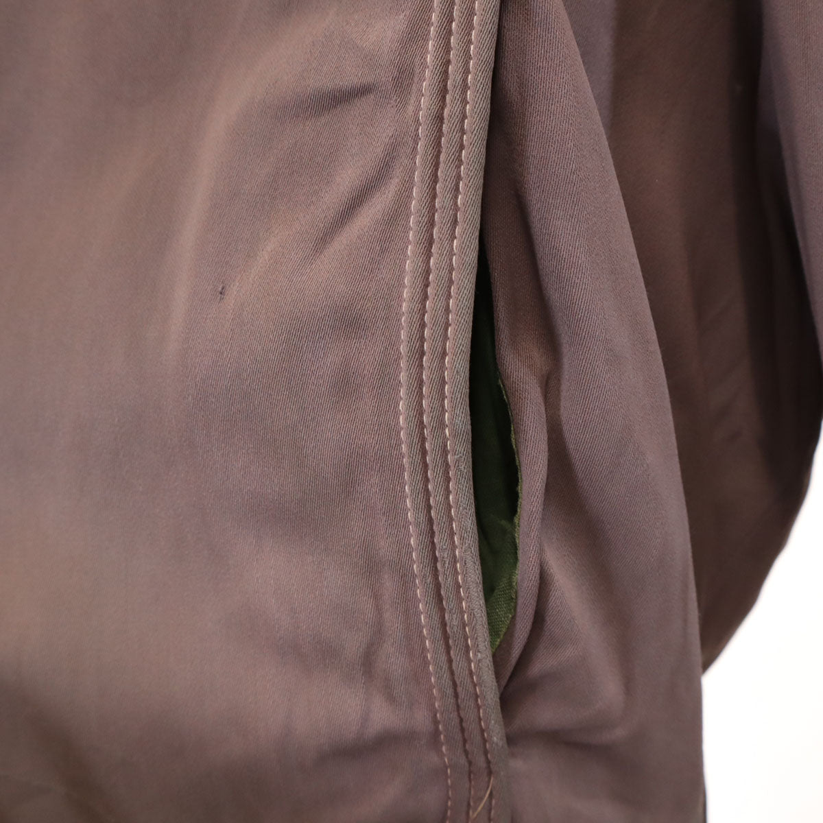 60s ヴィンテージ ギャバジャン リバーシブル ジャケット 小豆色 TALONジップ レディース