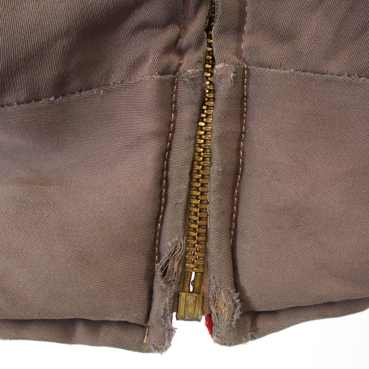 60s ヴィンテージ ギャバジャン リバーシブル ジャケット 小豆色 TALONジップ レディース