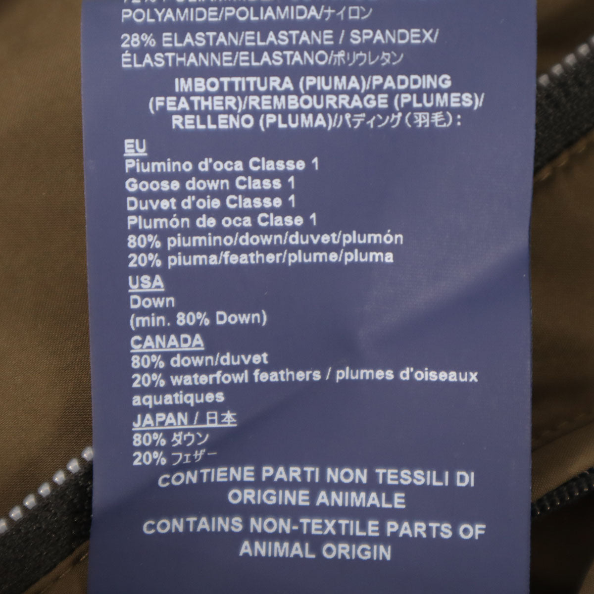 Herno ヘルノ ラミナー ダウンジャケット 48 カーキブラウン メンズ