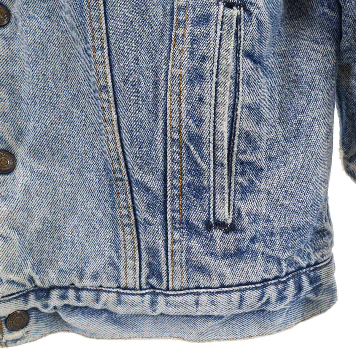 Levi's リーバイス 80s USA製 ヴィンテージ デニムジャケット 38R ブルー 裏ボア メンズ