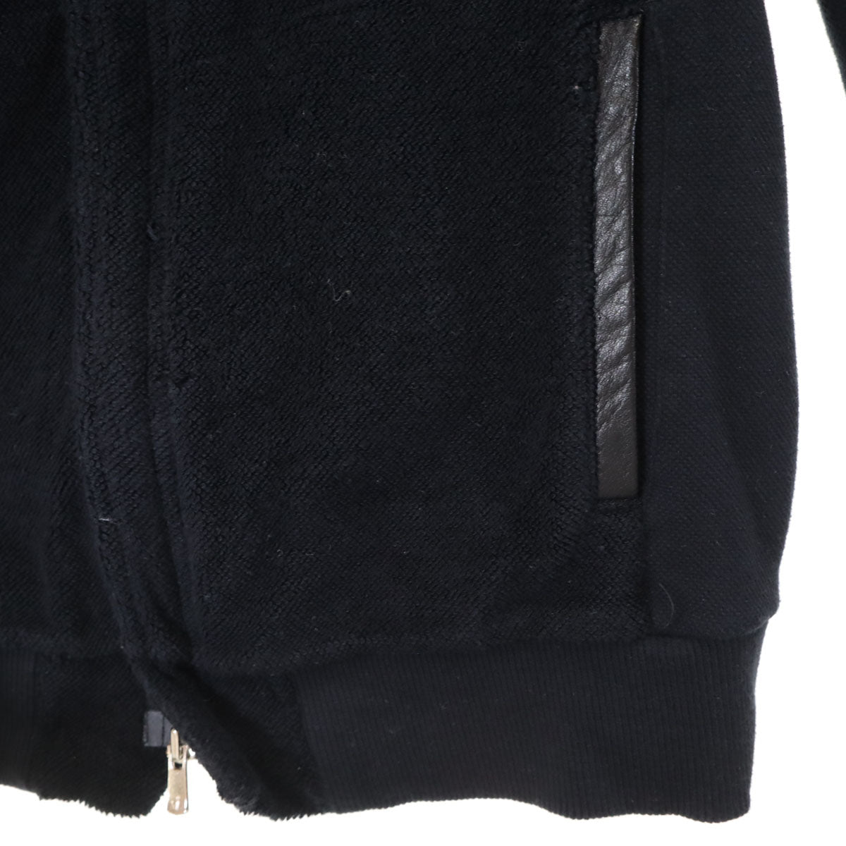 bajra バジュラ 日本製 パイル ジップジャケット 2 ブラック メンズ