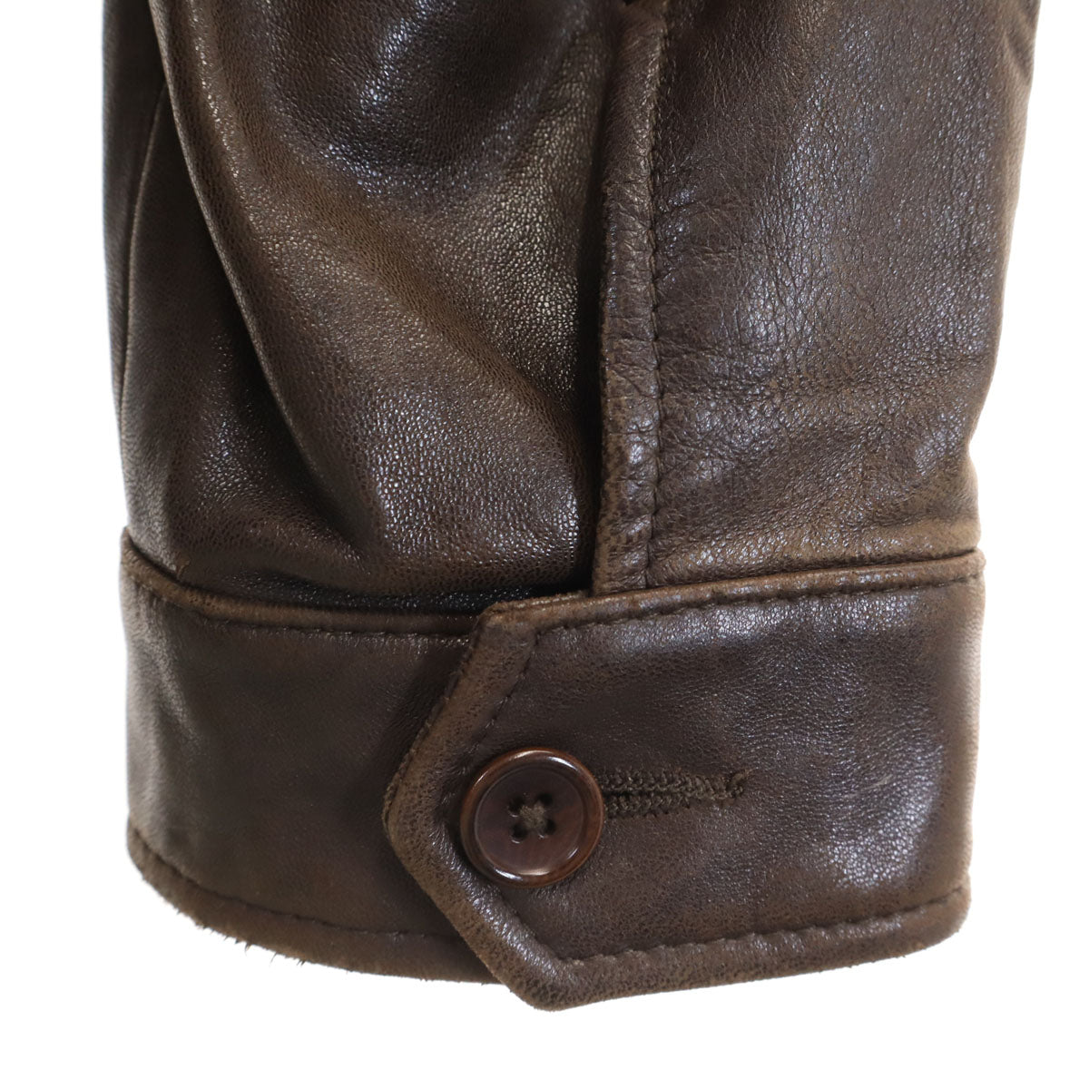 NAUTICA ノーティカ レザージャケット L ブラウン メンズ