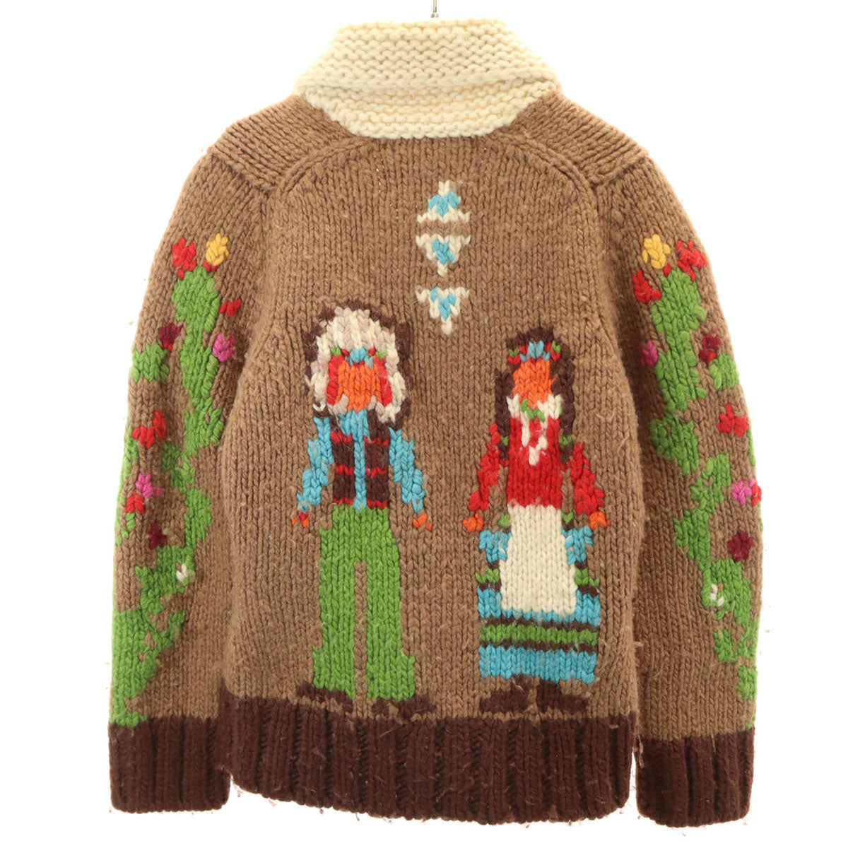 COUNTRY WEAR カントリーウェア ニットジャケット ブラウン系 オゾンコミュニティー レディース