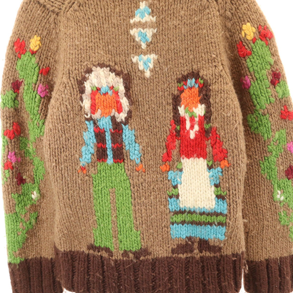 COUNTRY WEAR カントリーウェア ニットジャケット ブラウン系 オゾンコミュニティー レディース