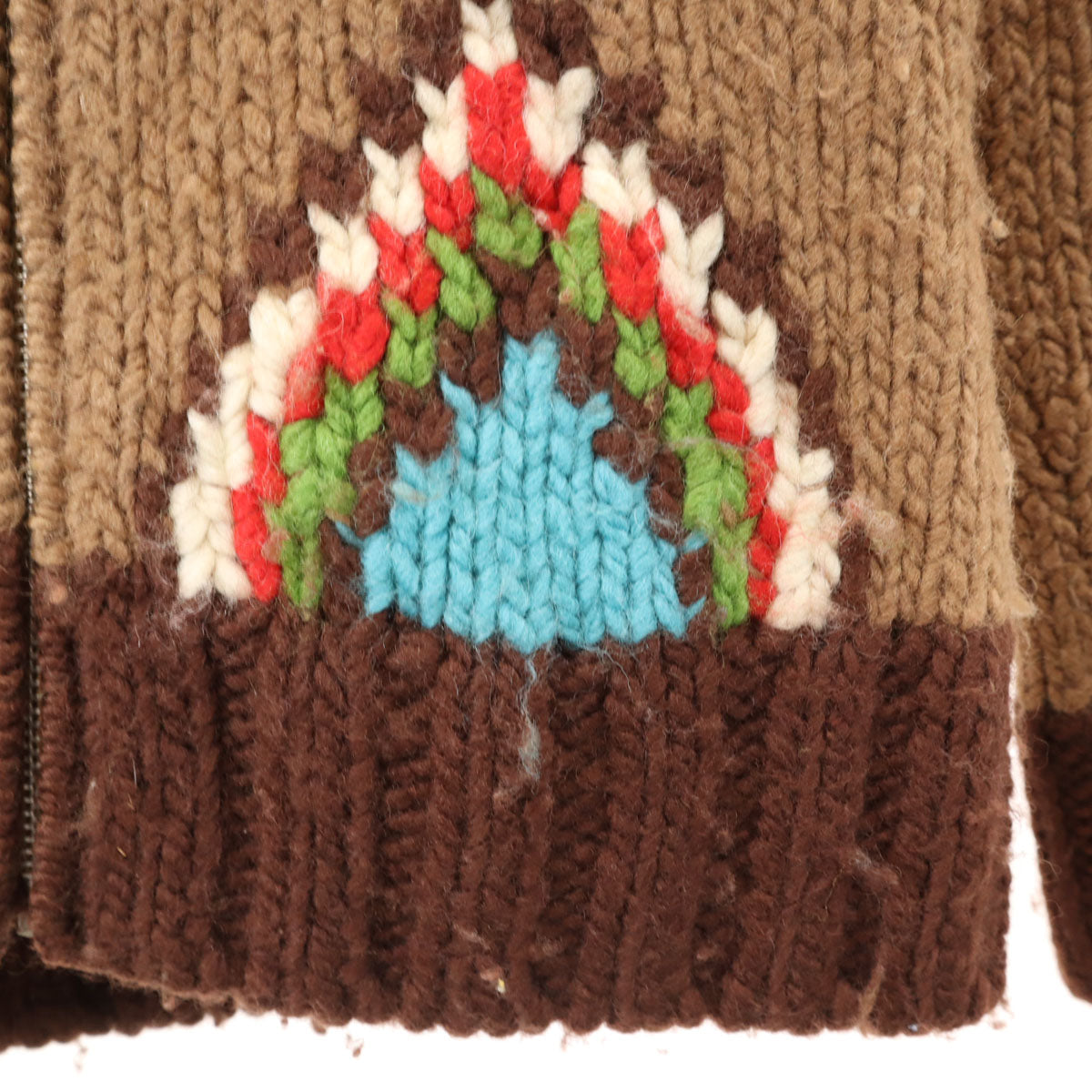 COUNTRY WEAR カントリーウェア ニットジャケット ブラウン系 オゾンコミュニティー レディース