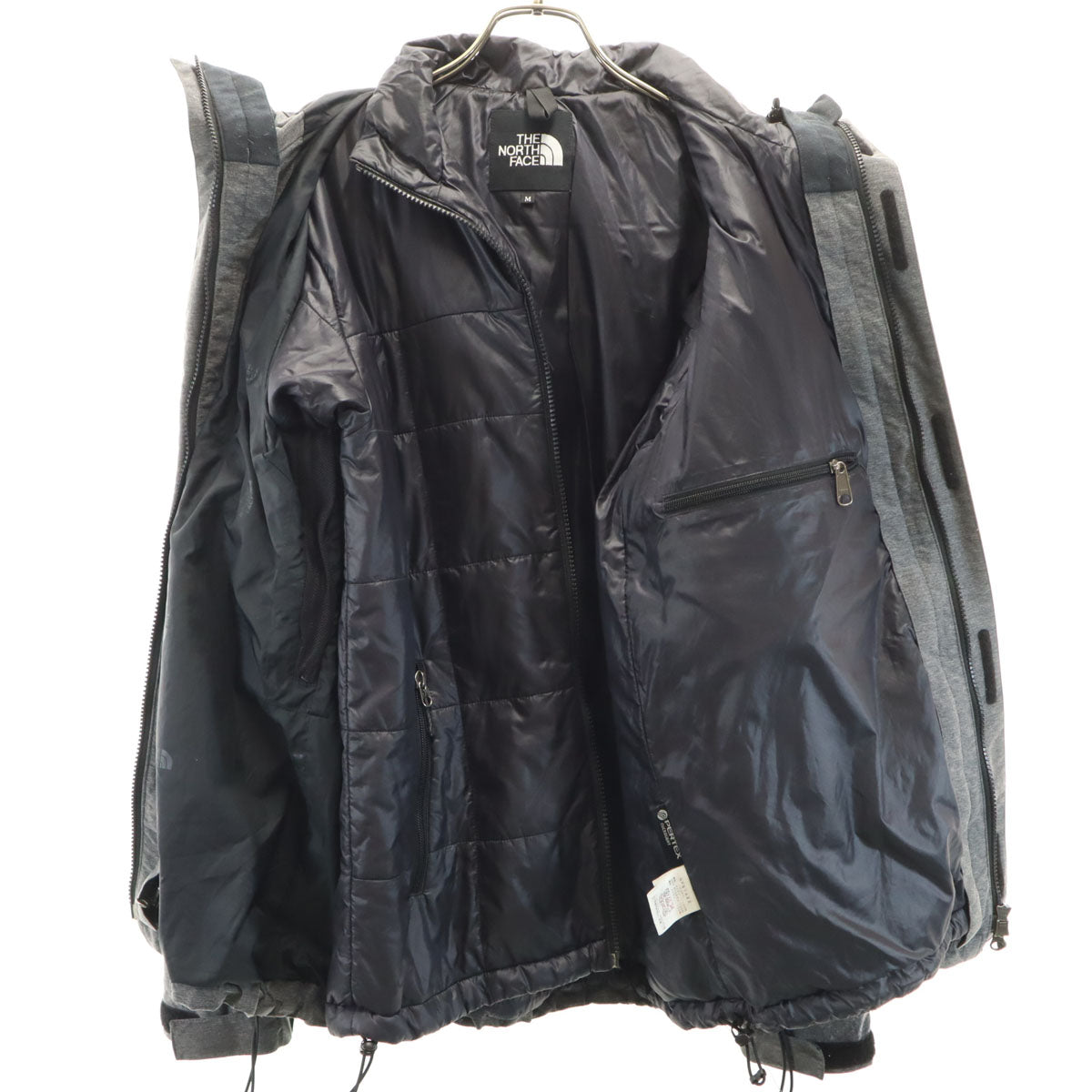 THE NORTH FACE ノースフェイス ノベルティ カシウス トリクライメイト ジャケット M チャコールグレー NP61422 アウトドア 中綿ライナー付き メンズ