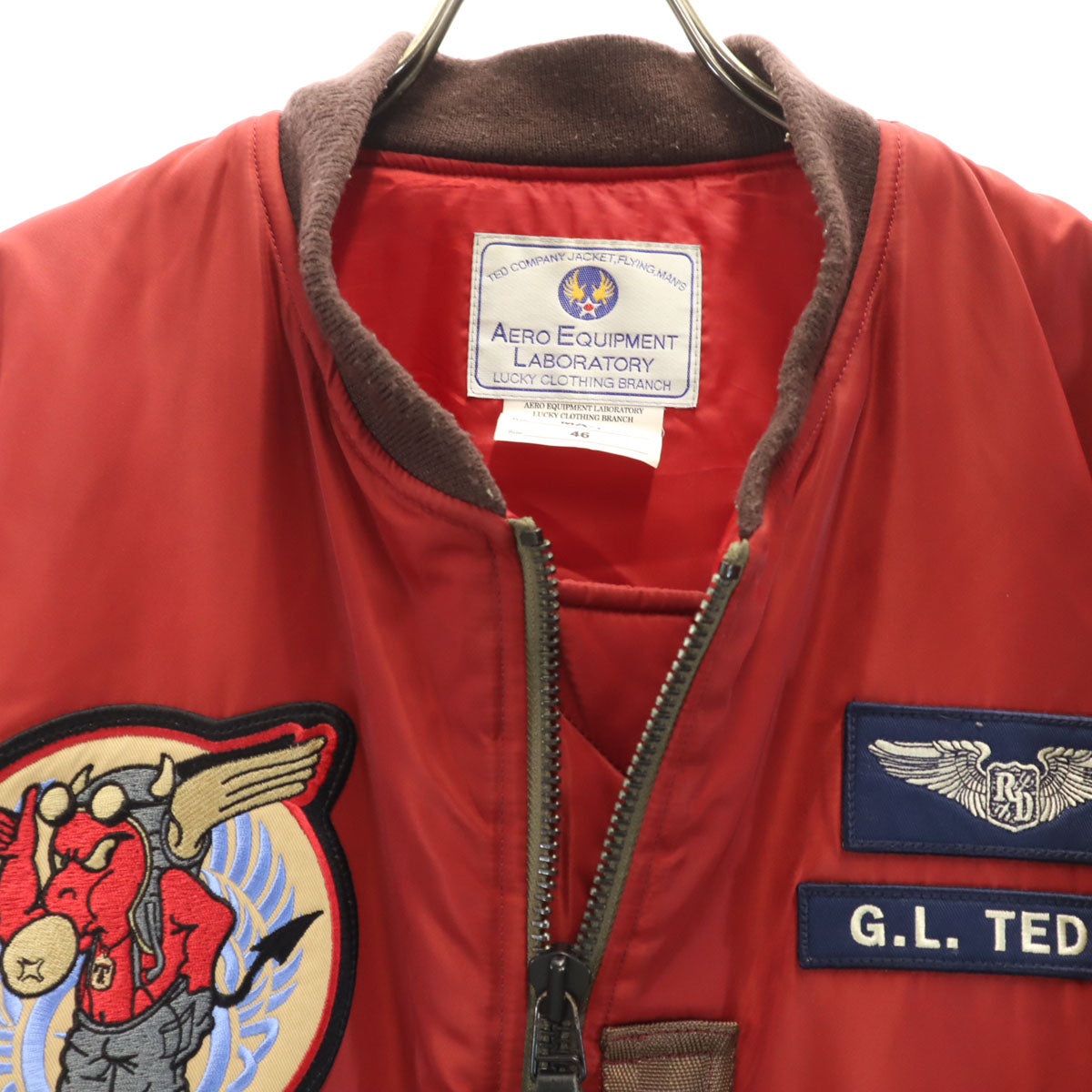 TEDMAN テッドマン フライトジャケット 46 レッド メンズ