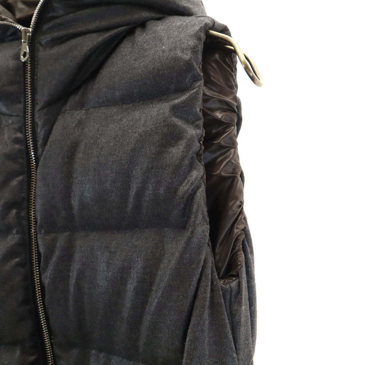 DUVETICA デュベティカ ブルガリア製 ダウンベスト 40 グレー レディース