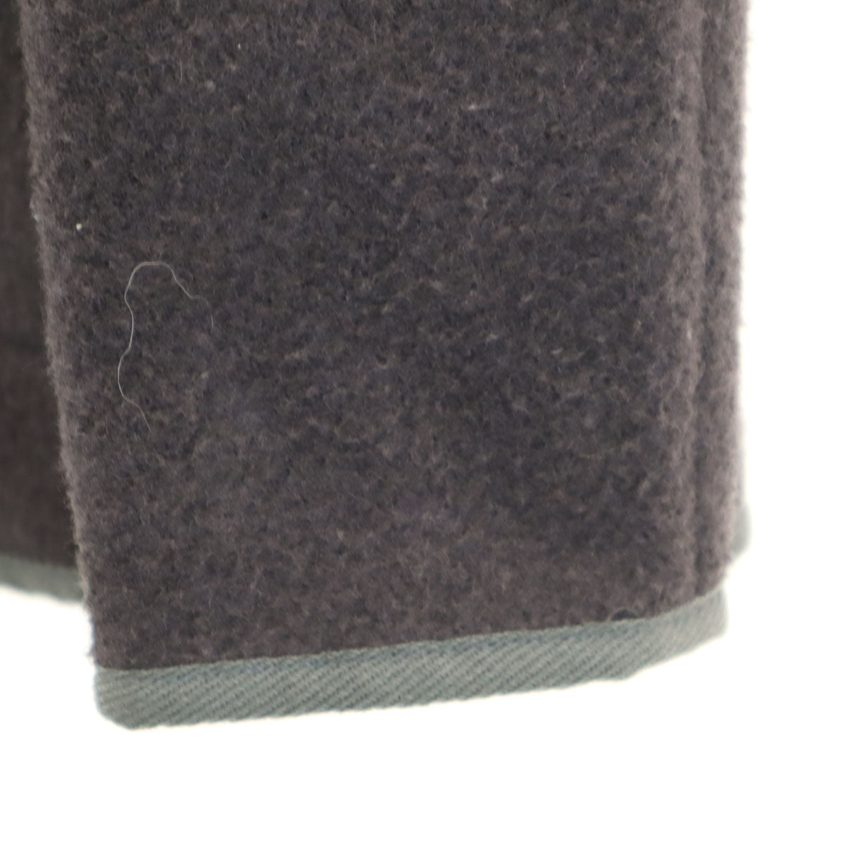 Danton ダントン 日本製 ウールモッサ シングルフード ジャケット 36 チャコールグレー レディース