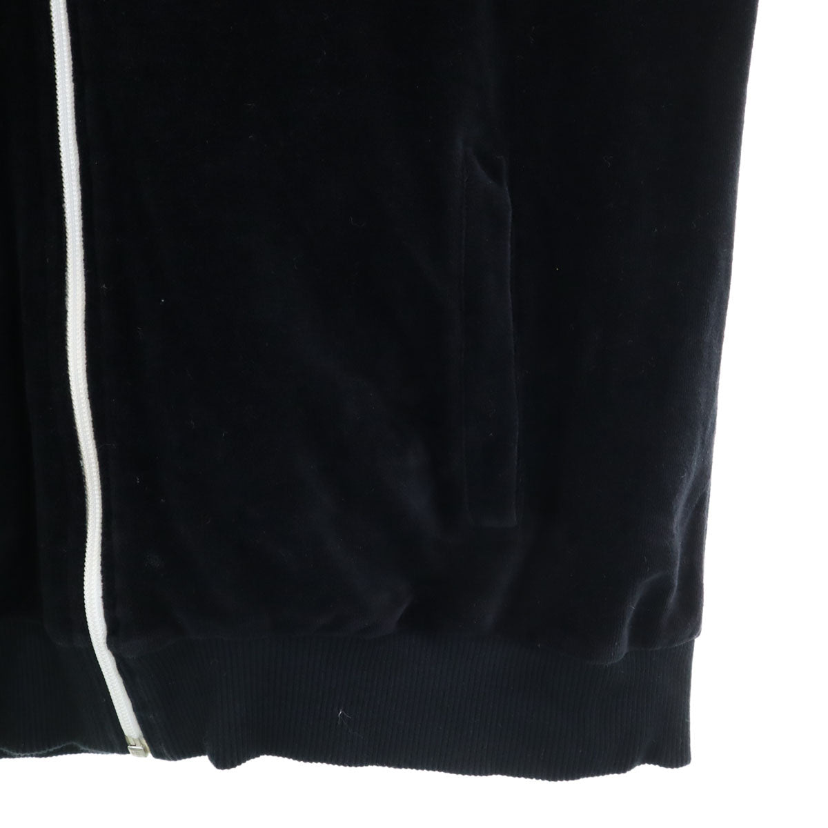 FRED PERRY フレッドペリー ポルトガル製 ベロア トラックジャケット M ブラック メンズ
