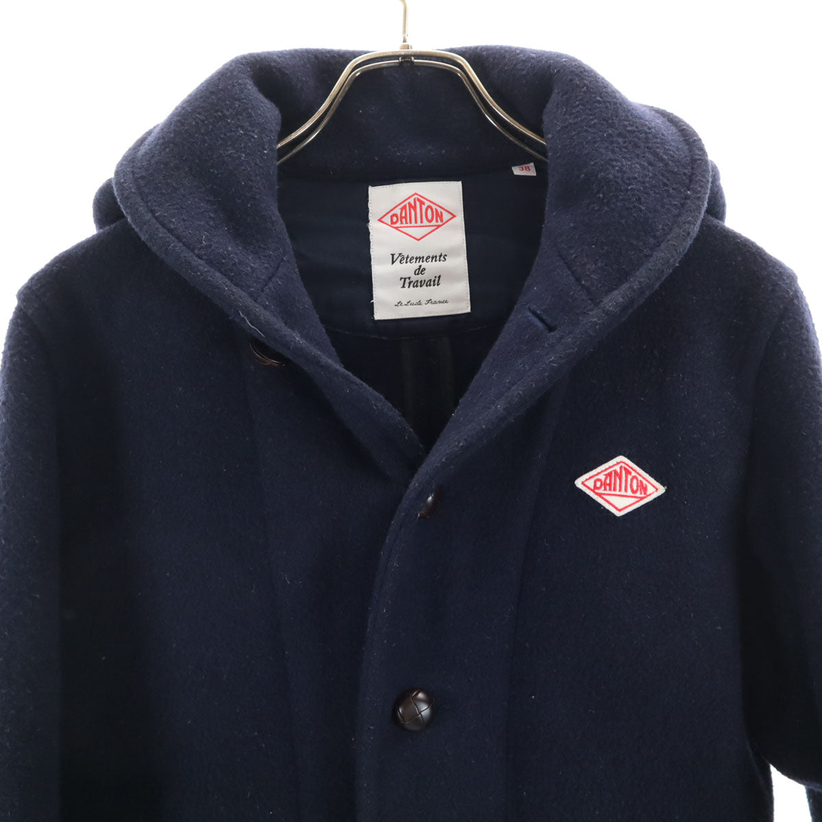 Danton ダントン ウールモッサ ジャケット 38 ネイビー メンズ