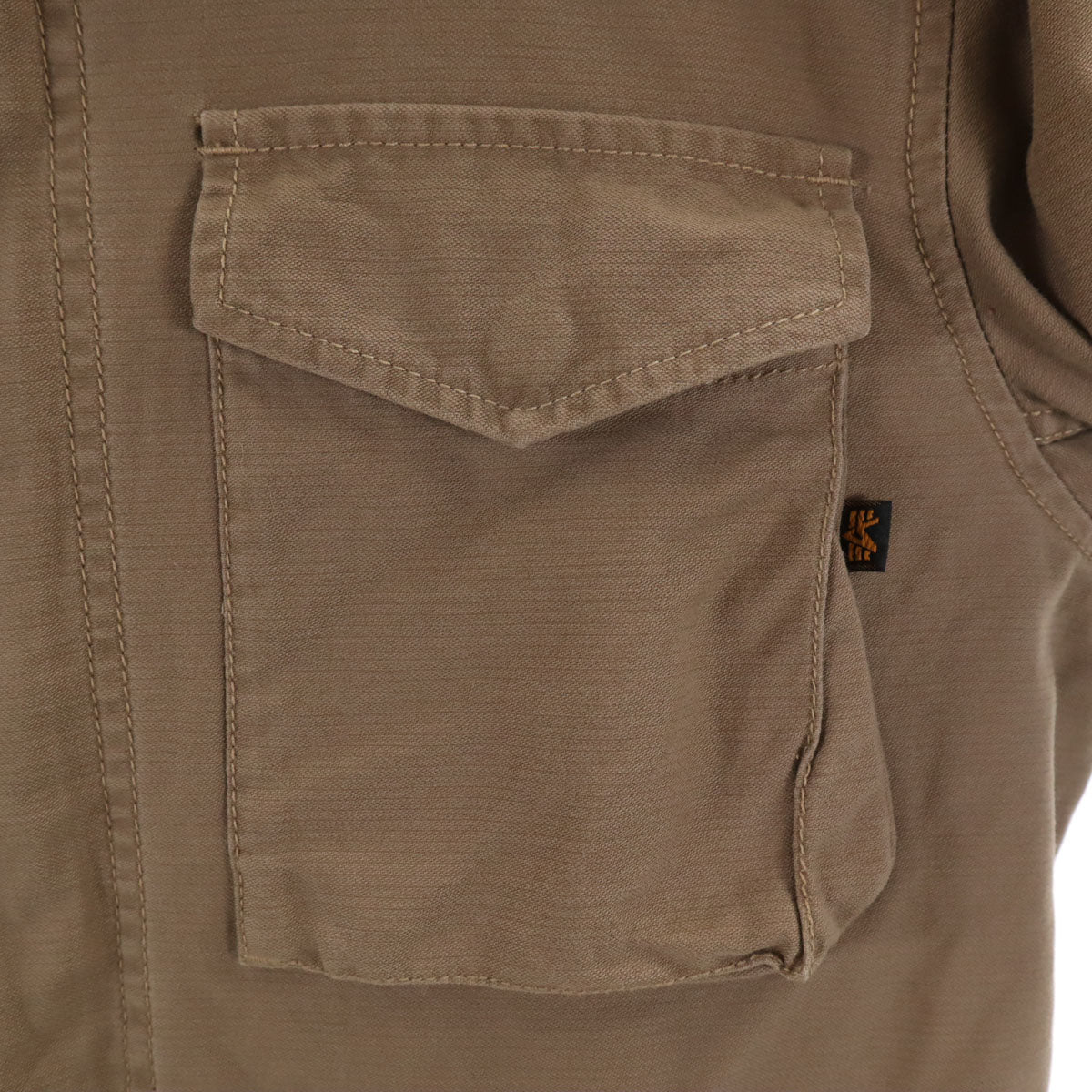 ALPHA INDUSTRIES INC アルファインダストリーズ フライトジャケット M カーキベージュ ベストライナー付き メンズ