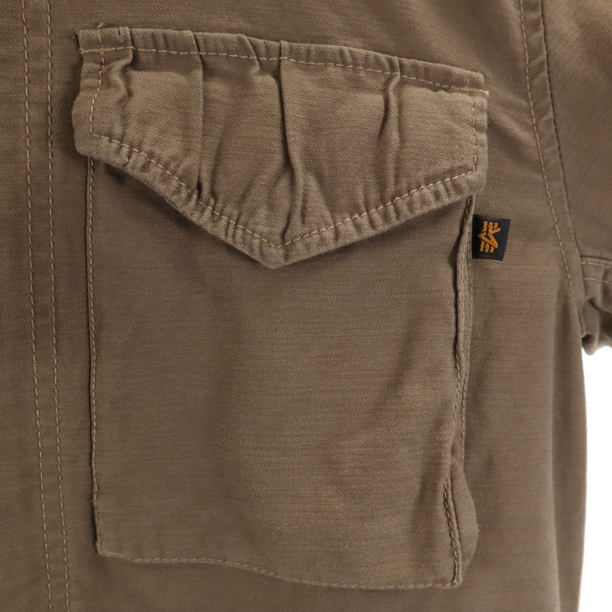 未使用 ALPHA INDUSTRIES INC アルファインダストリーズ フライトジャケット L カーキベージュ ライナー付き メンズ