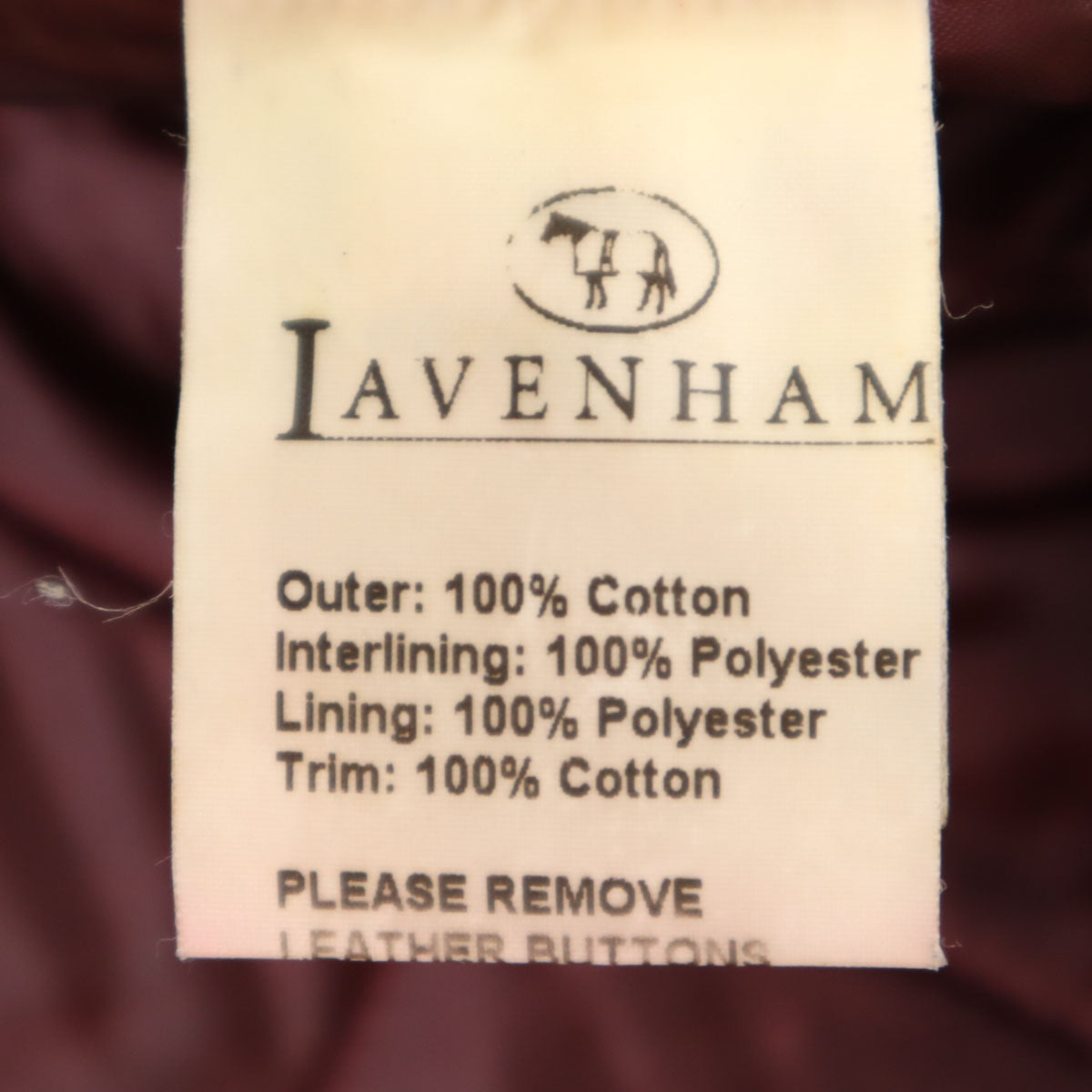 美品 LAVENHAM ラベンハム イングランド製 キルティング オイルドジャケット S ブラウン系 メンズ