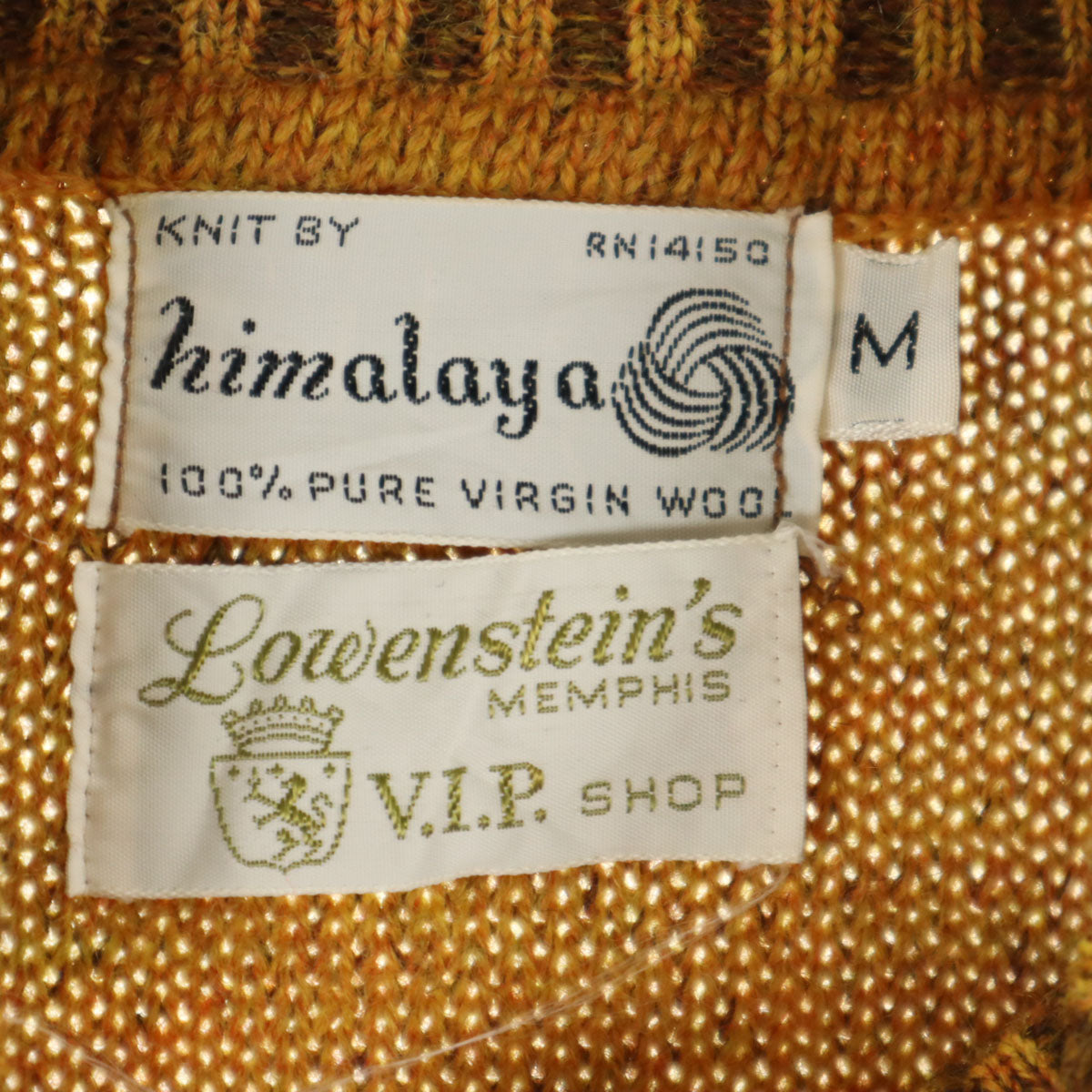 lowenstein's ローウェンスタインズ 80s ヴィンテージ 長袖 セーター M ブラウン ニット メンズ