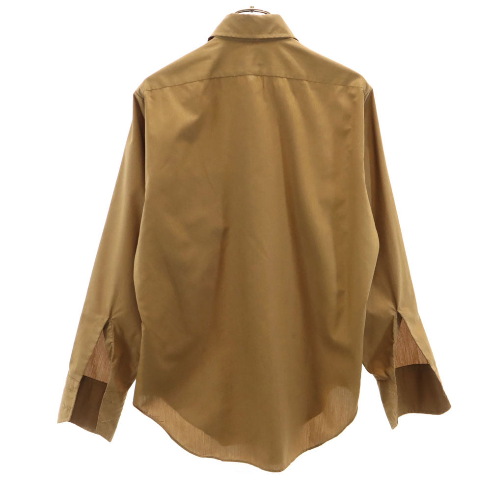 ARROW アロー 70s ヴィンテージ USA製 ユニオンチケット 長袖 ボタンダウンシャツ ベージュ メンズ
