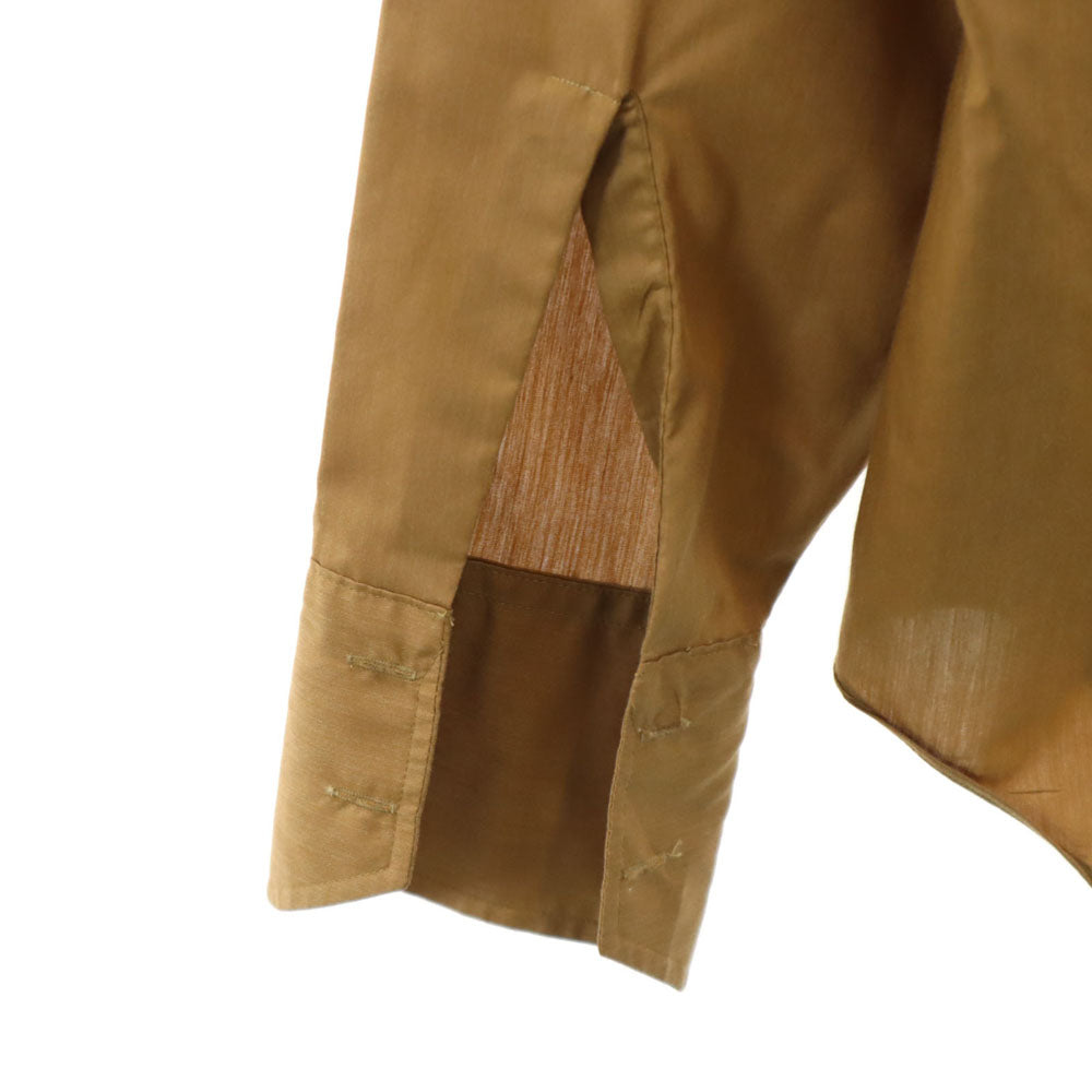ARROW アロー 70s ヴィンテージ USA製 ユニオンチケット 長袖 ボタンダウンシャツ ベージュ メンズ
