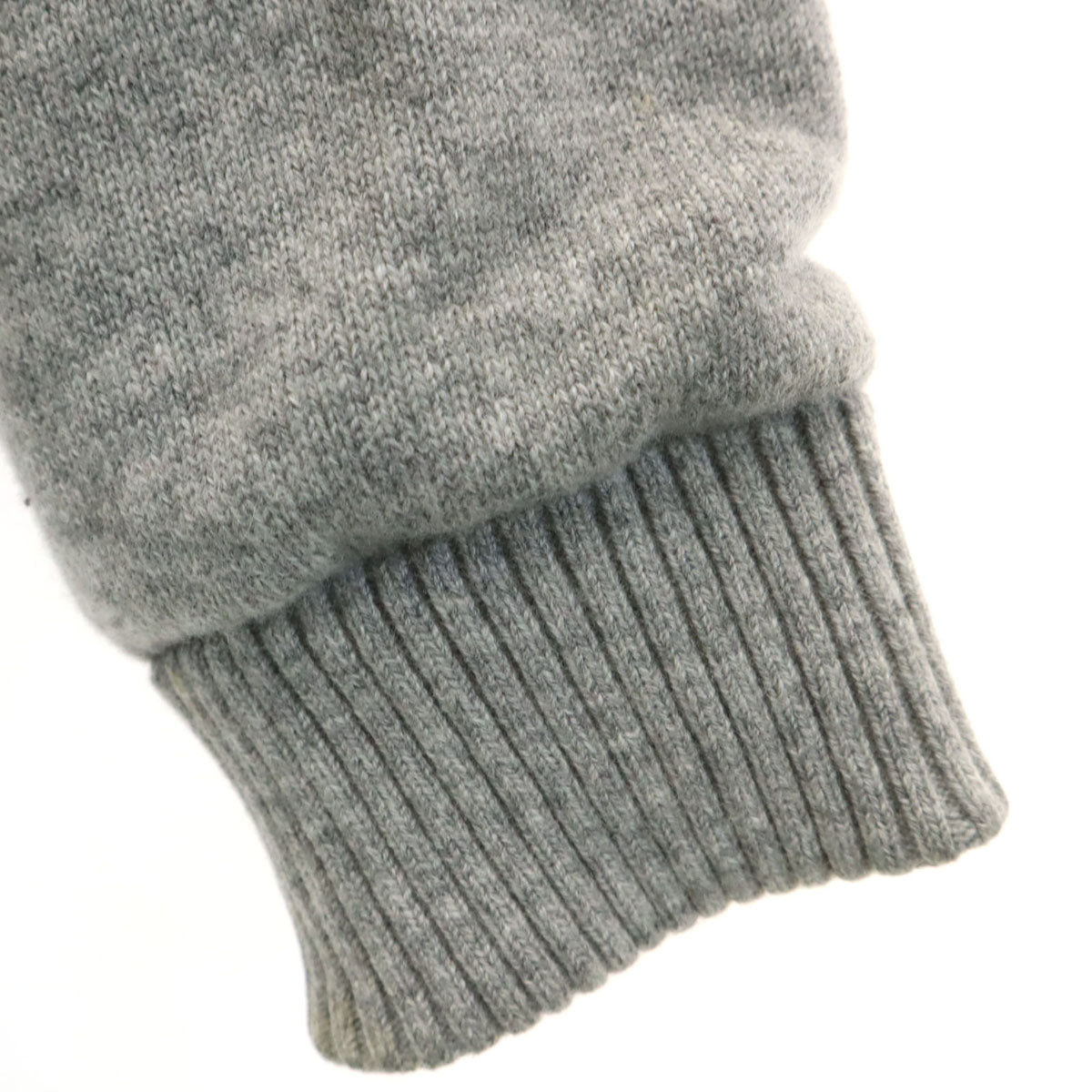 mila schon ミラショーン 日本製 ニット切替 ダウンジャケット 50 グレー メンズ