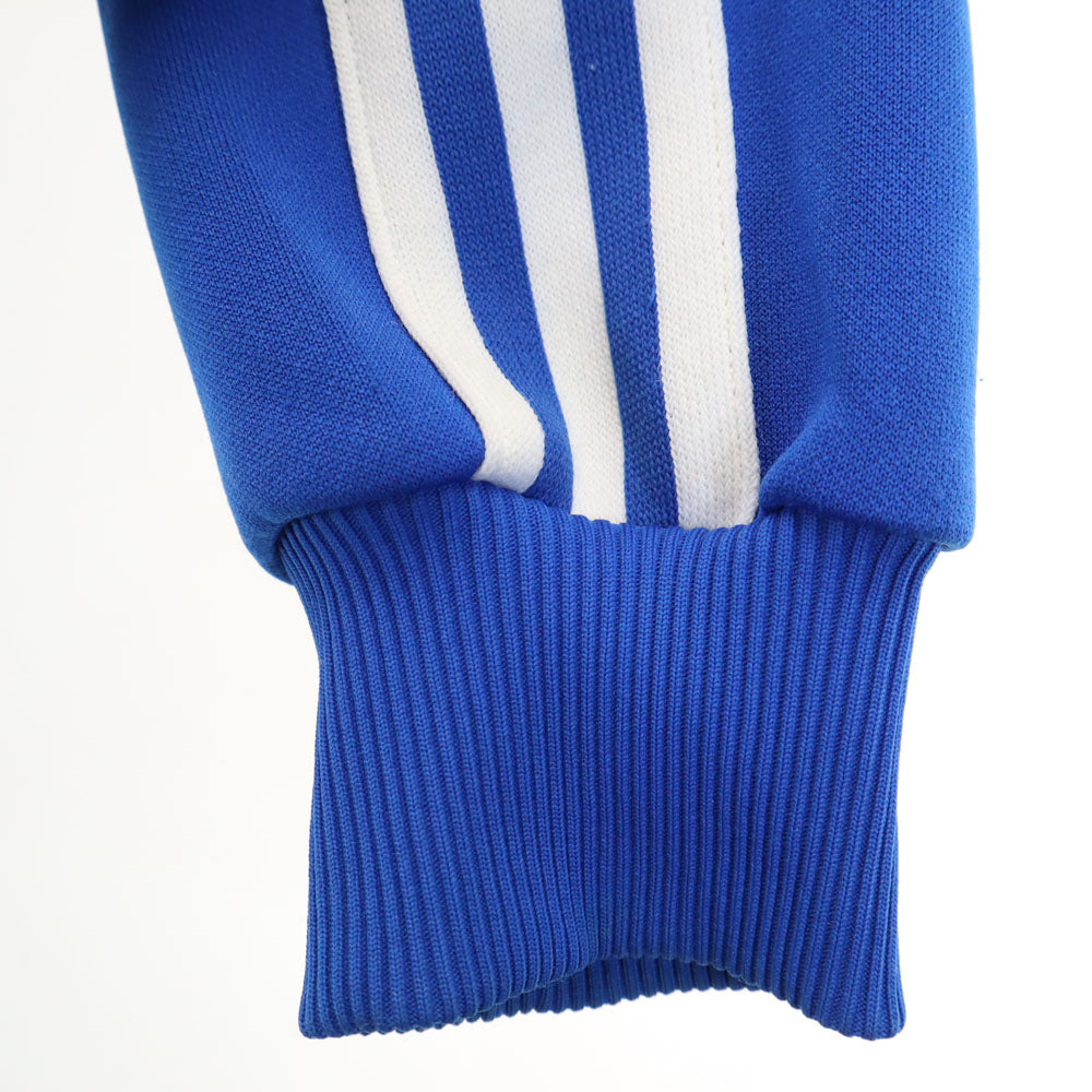 adidas アディダス 70s ヴィンテージ デサント製 トレフォイルロゴ トラックジャケット 4 ブルー メンズ