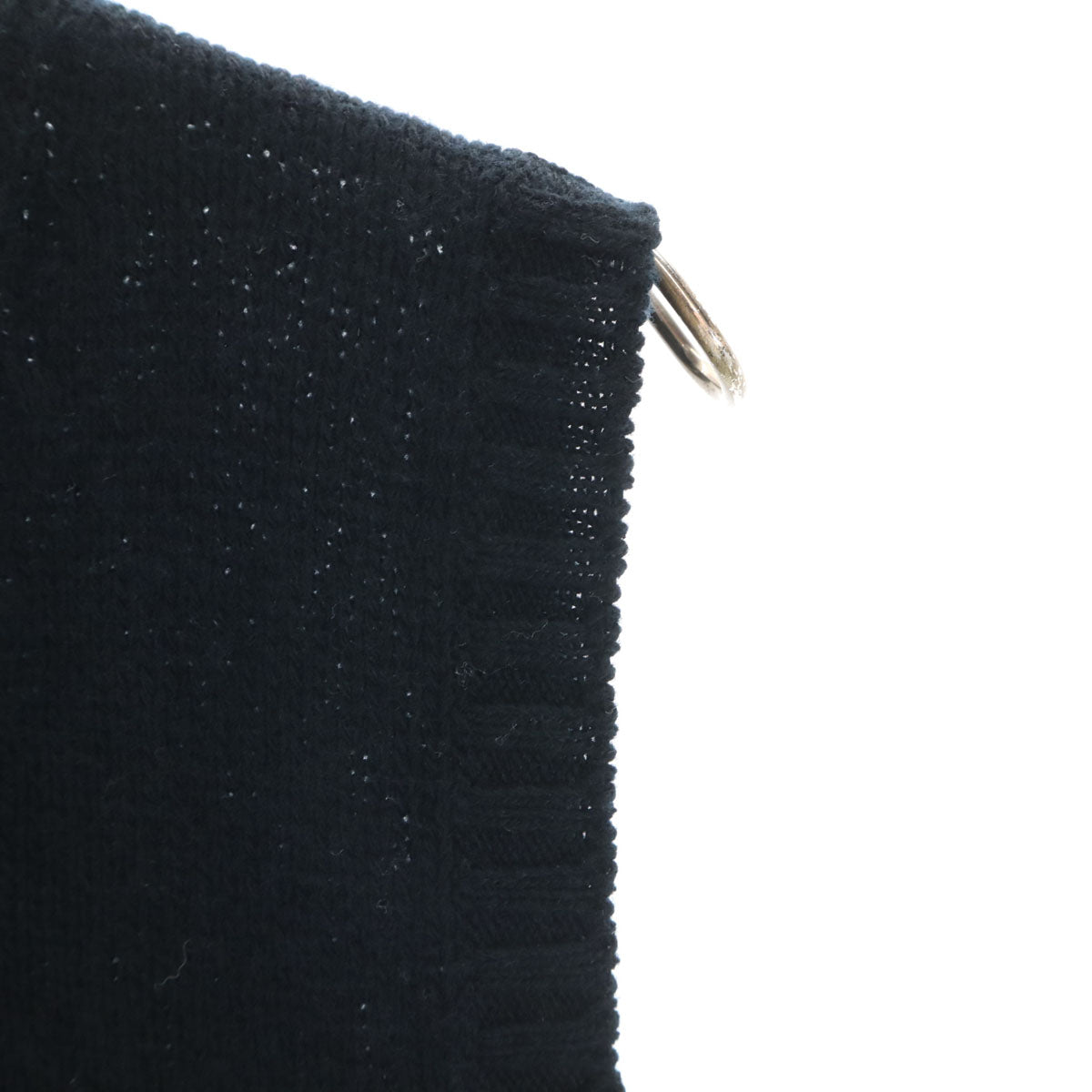 美品 PRADA プラダ 2020年 イタリア製 カシミヤブレンド Vネック ニットベスト 40 ブラック系 レディース