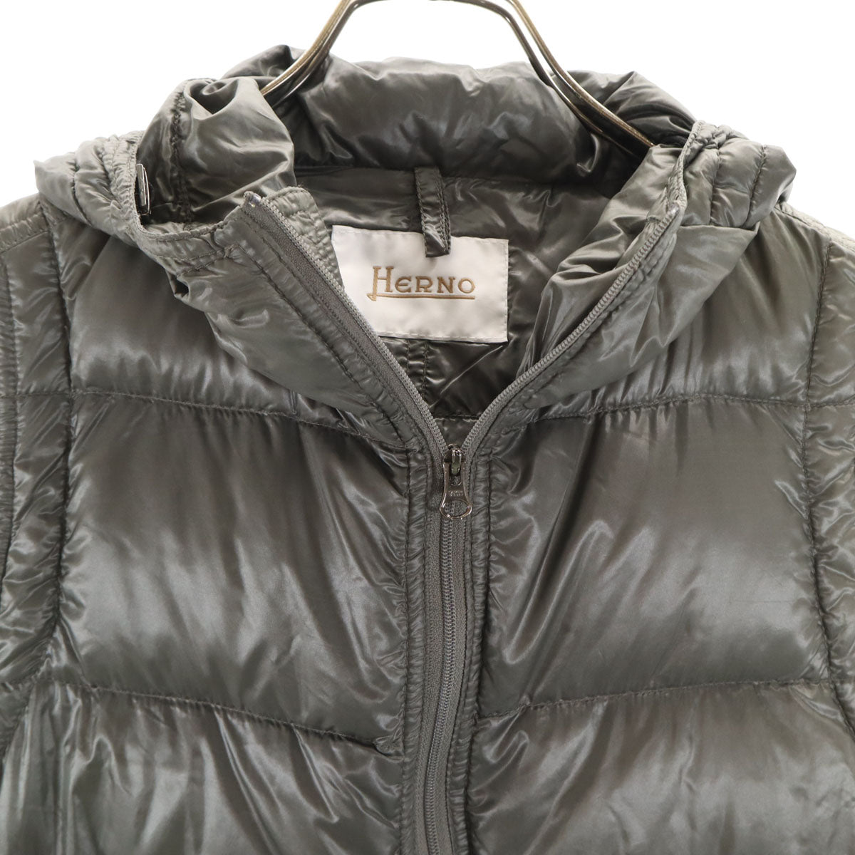 Herno ヘルノ ダウンベスト 42 グリーングレー系 レディース