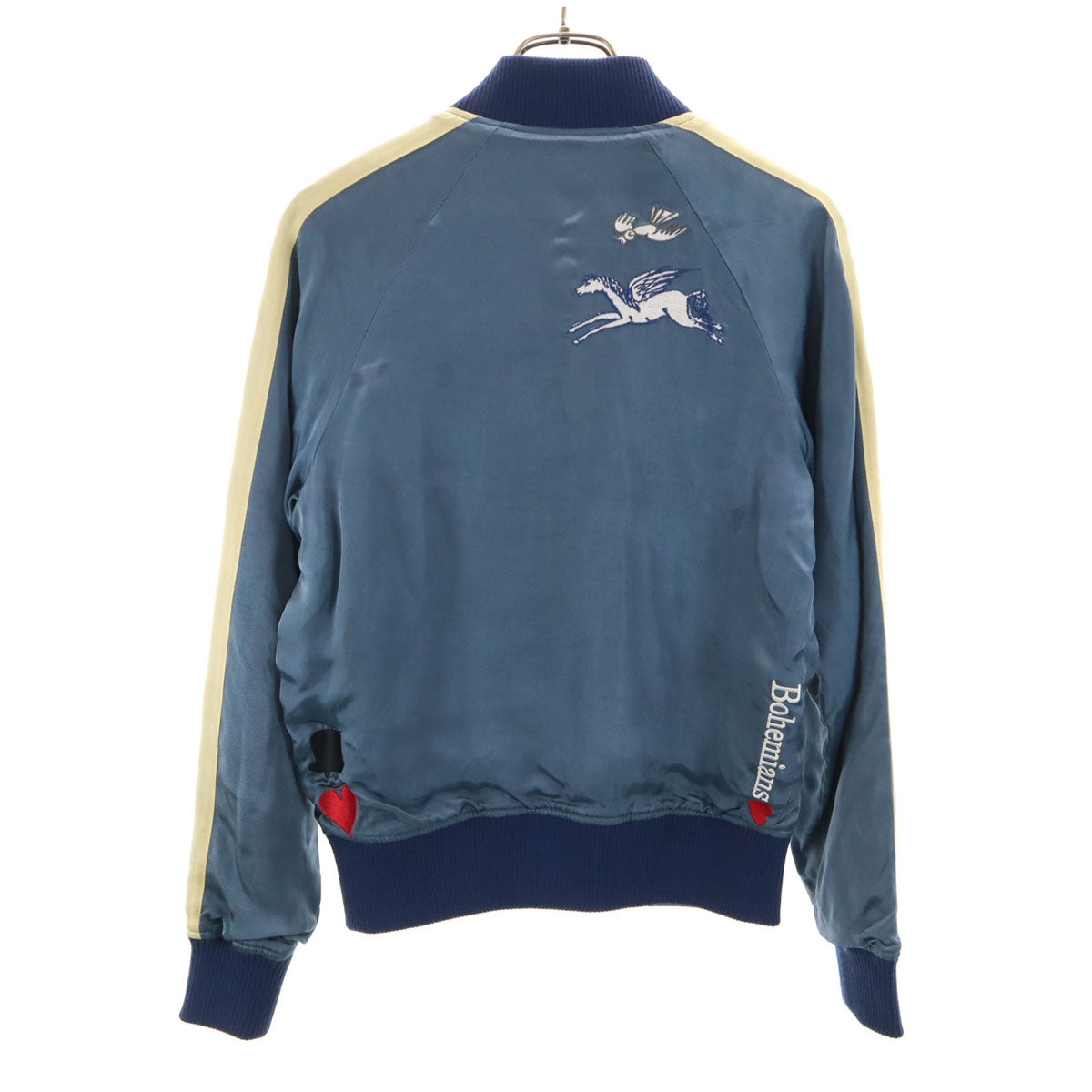 BOHEMIANS ボヘミアンズ リバーシブル スカジャン XS 青紺系 レディース