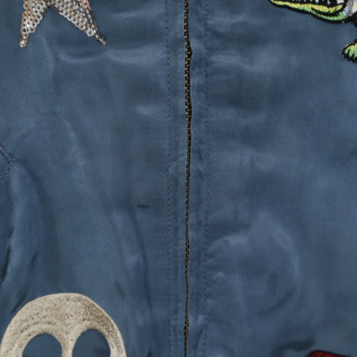 BOHEMIANS ボヘミアンズ リバーシブル スカジャン XS 青紺系 レディース