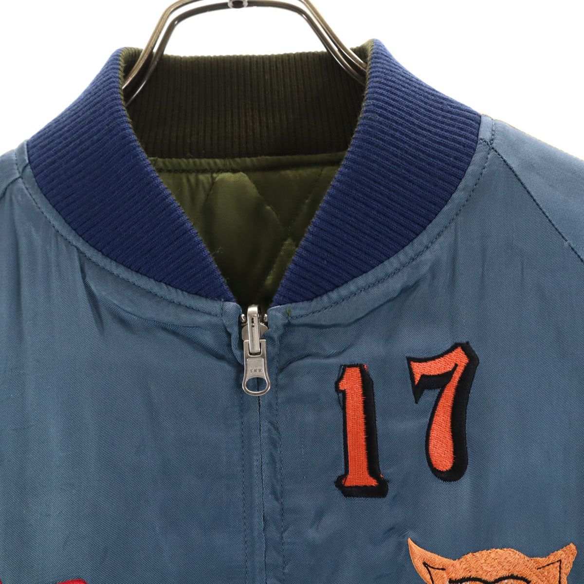 BOHEMIANS ボヘミアンズ リバーシブル スカジャン XS 青紺系 レディース