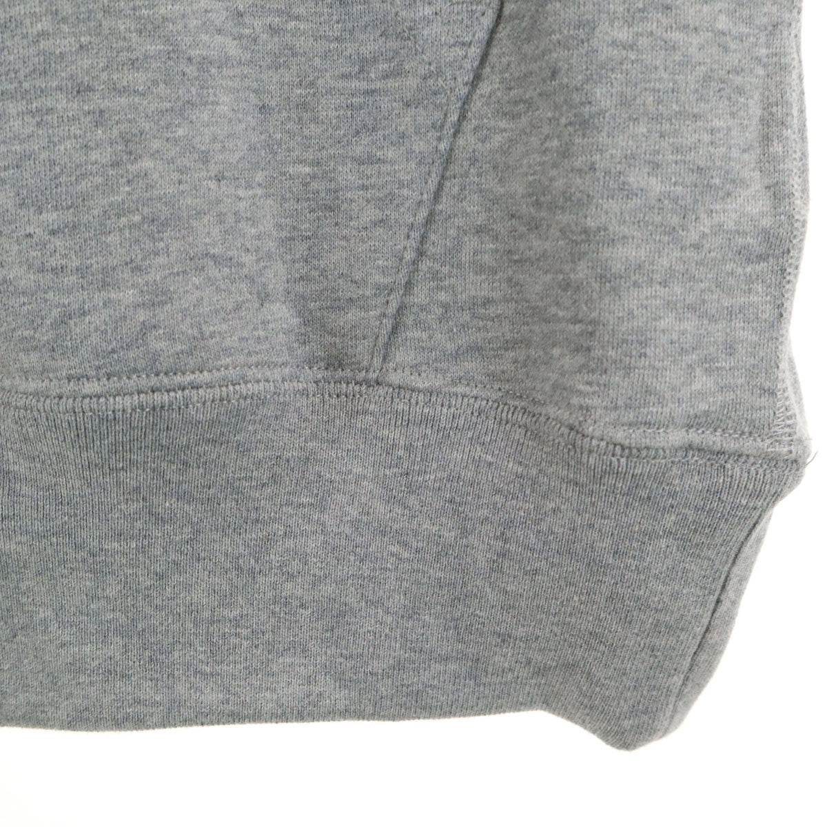 美品 A BATHING APE アベイシングエイプ ベビーマイロ 長袖 スウェットパーカー S グレー 裏起毛 メンズ