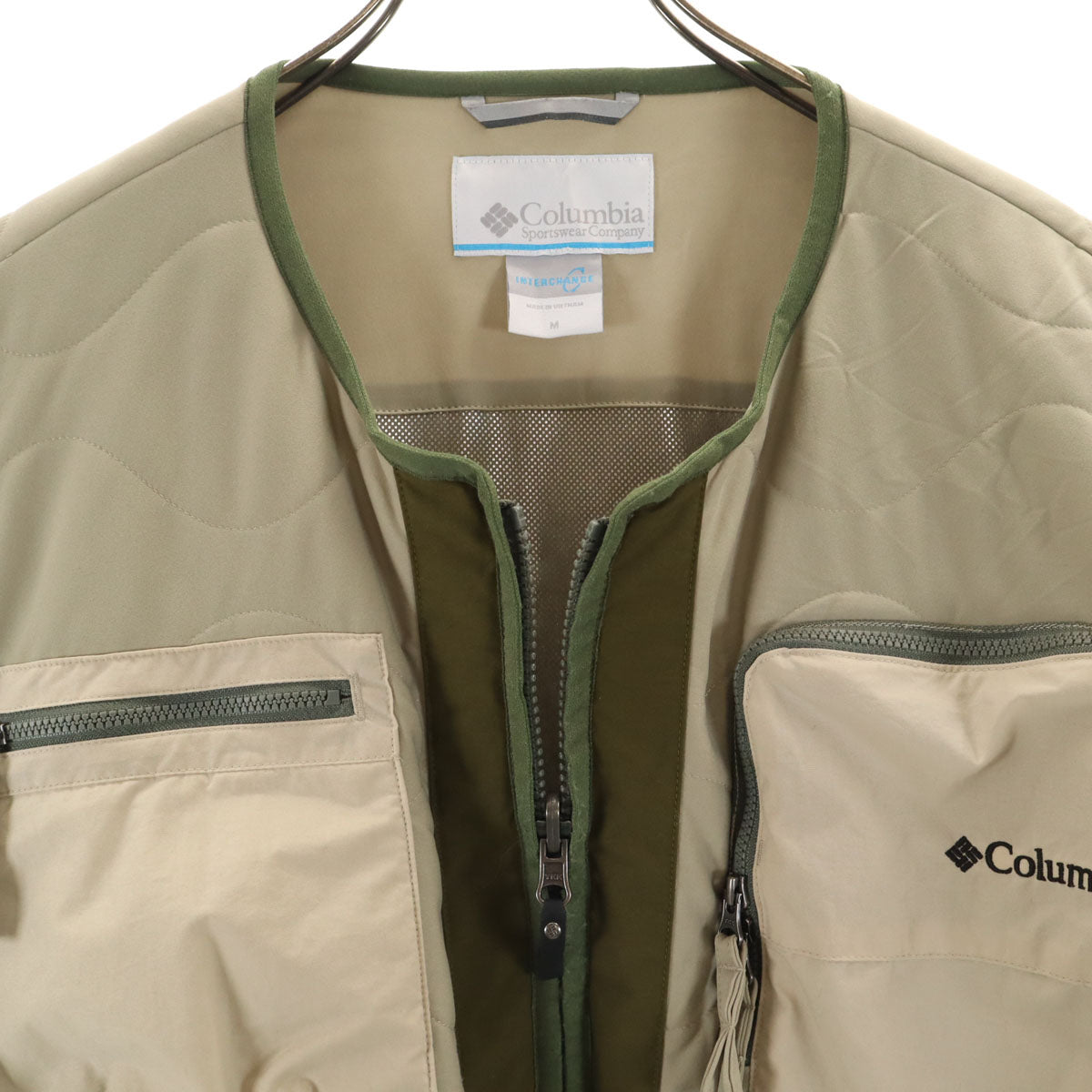 Columbia コロンビア グッドラック ジャーニー インシュレイティッド カーディガン M グレージュ系 アウトドア 中綿 メンズ