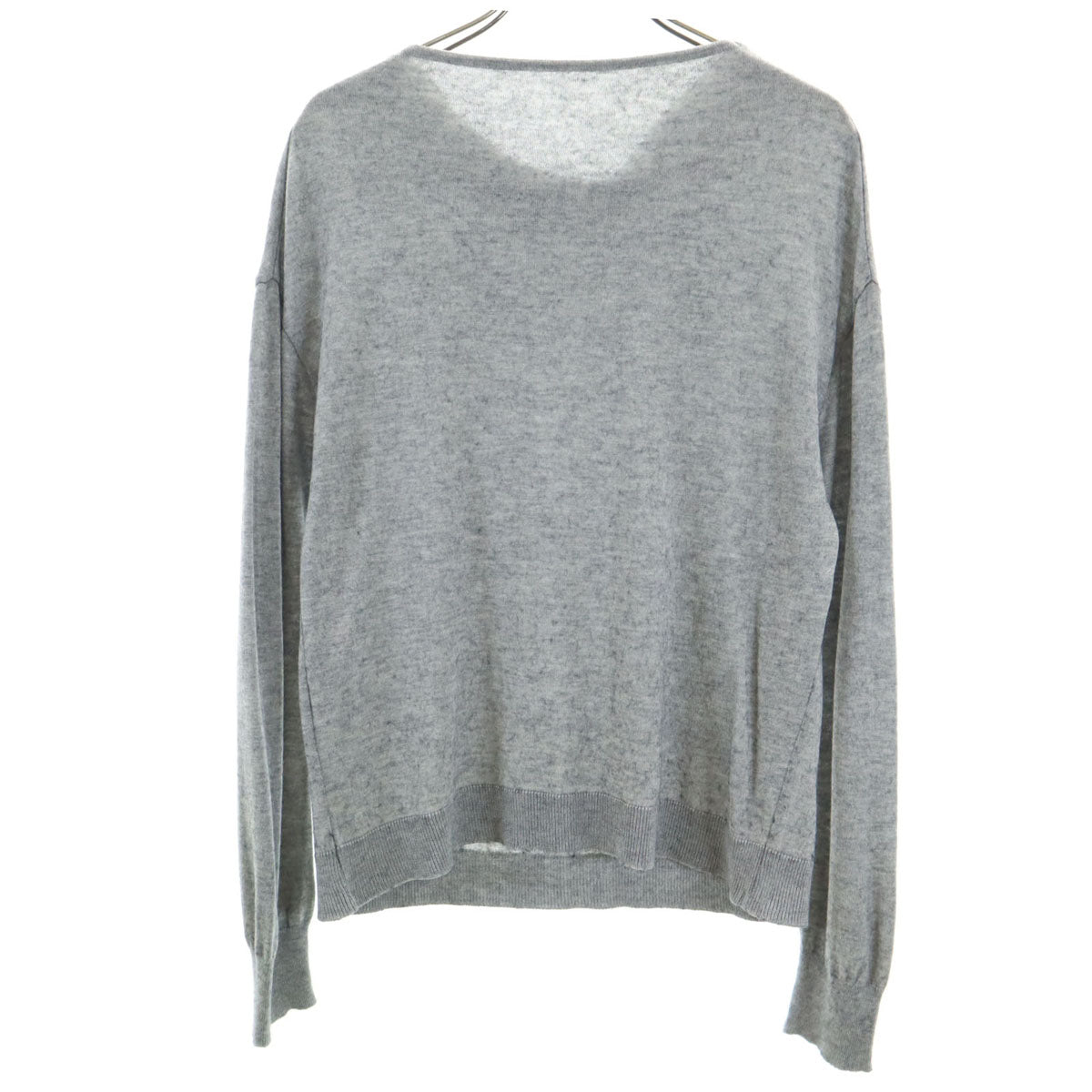 COUP DE CHANCE クードシャンス 日本製 長袖 ドレープ ニット 38 グレー レディース