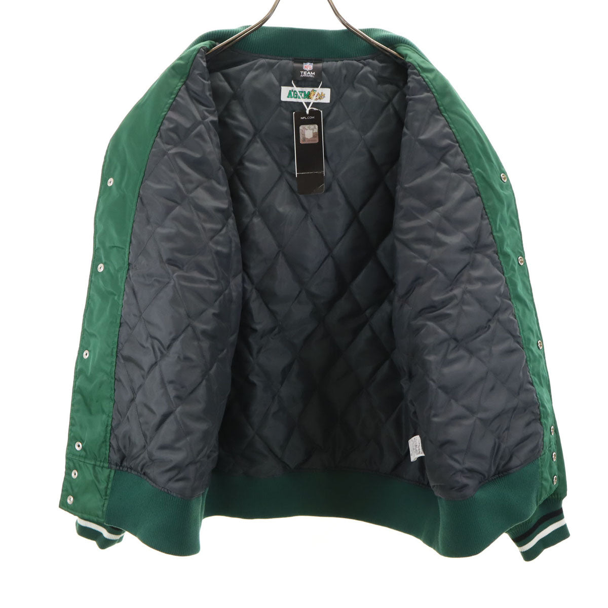 未使用 A'gem エージェム NFL ブルゾン F グリーン 中綿 メンズ