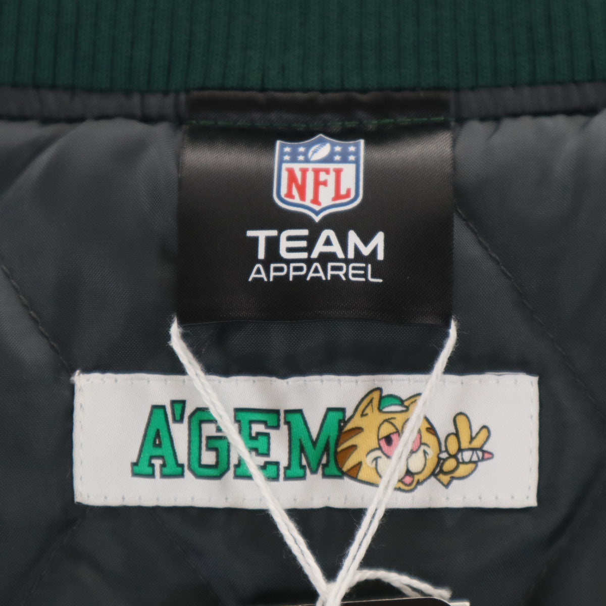未使用 A'gem エージェム NFL ブルゾン F グリーン 中綿 メンズ