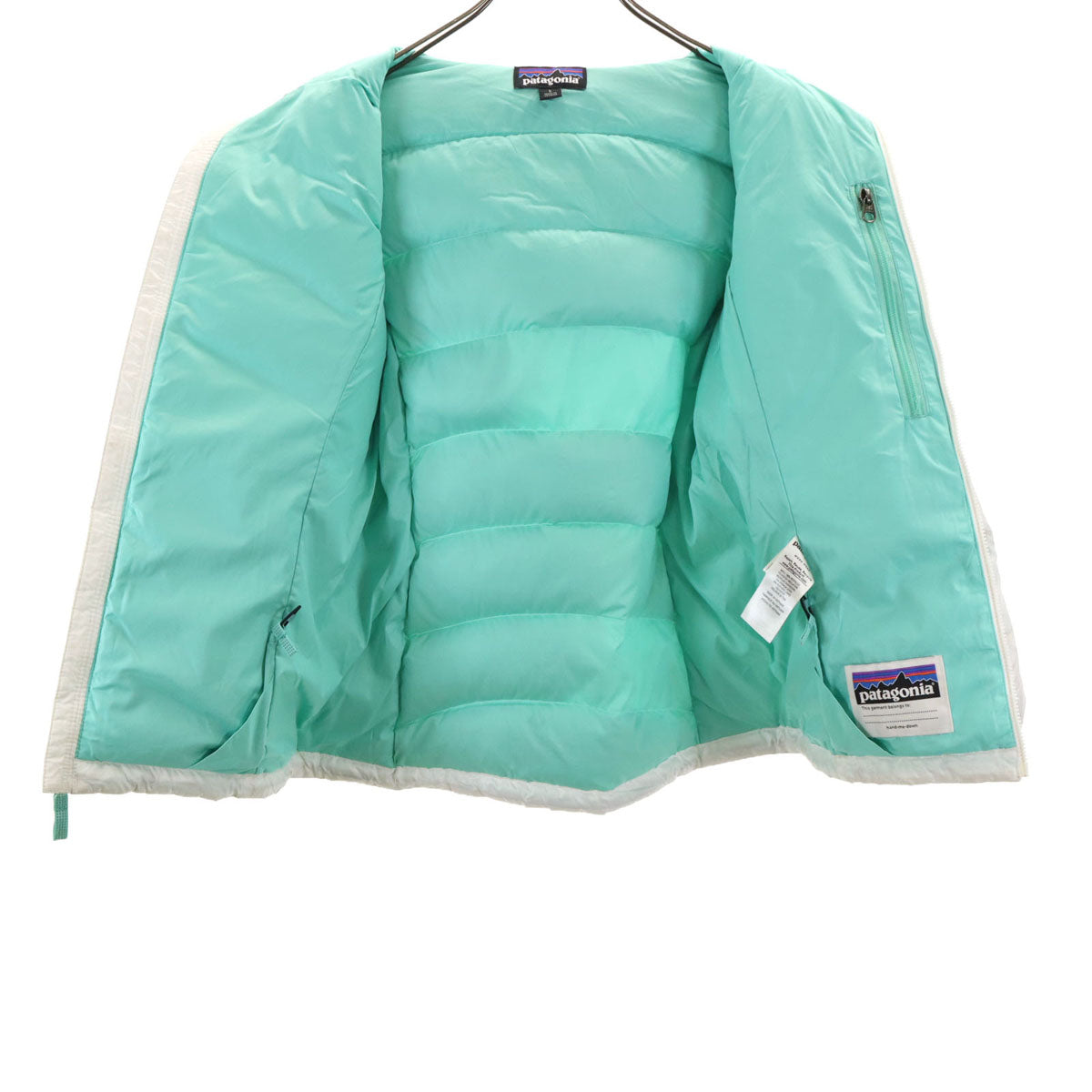 patagonia パタゴニア ダウンジャケット L 12 ホワイト 68212FA18 アウトドア ポケッタブル キッズ