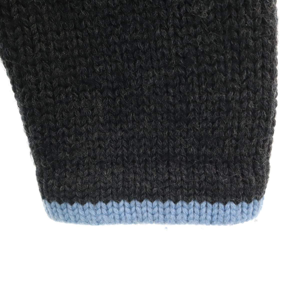 BURBERRY BLACK LABEL バーバリーブラックレーベル ラビットファー付き ニットジャケット 2 チャコールグレー 三陽商会 メンズ