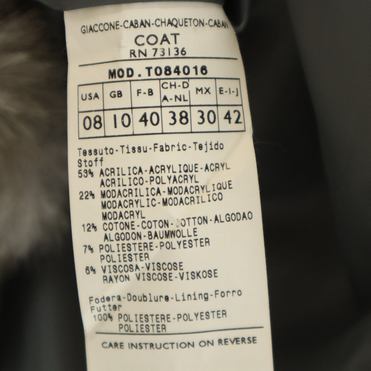 美品 MAX&CO マックスアンドコー ブルガリア製 フェイクファー ジャケット 42 グレー マックスマーラ レディース